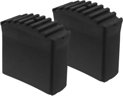 Laddermatten - Ladderpads Rubberen Voetjes - Veiligheid Stabiliteit - Elektrische Isolatie Antislip - 7 x 7 x 3.1 cm - Zwart