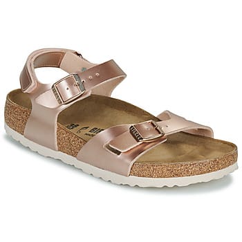 BIRKENSTOCK  Platte sandalen Rio AS Kids BF Electric Metallic Copper