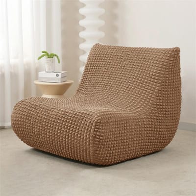 Elastische Armloze Bankhoes voor Woonkamer Polar Fleece Ontspannende Bankhoezen Allesomvattende Lounge Bank Beschermers