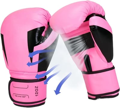 Bokshandschoenen - Trainingshandschoenen - Vechtsport Training - Versterkte polsbescherming - 340 gram - Zwart