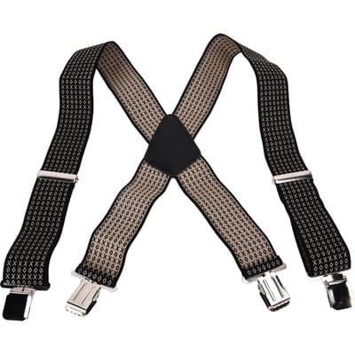 X Rug Bretels Elastische Verstelbare Holdup Bretels met Heavy Duty Clips voor Heren Pakken Broeken gray