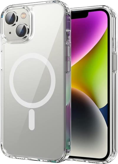 Hoesje geschikt voor iPhone 15 Transparant - Magsafe hoesje geschikt voor iPhone 15 Magsafe - Doorzichtig - Transparant