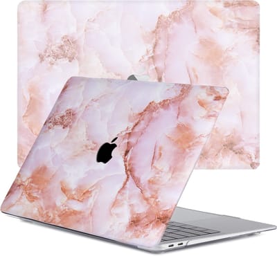 Lunso Geschikt voor MacBook Pro 13 inch (2016-2019) cover hoes - case - Marble Finley