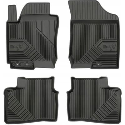 Frogum No.77 - Automatten set - Geschikt voor Hyundai i30 I Hatchback 2007-2012 - 3D TPE Rubber - 4-delig - Hoogte 4cm - Zwart