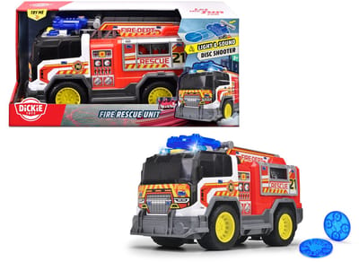 Dickie Toys - Brandweerwagen - Opvouwbare ladder - Licht en geluid - Vanaf 3 jaar