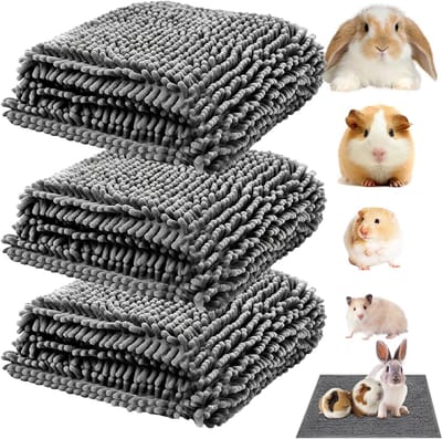 Wasbare cavia-onderlegger 60 x 40 cm - Set van 3, ideaal voor knaagdieren, hygiënisch en comfortabel