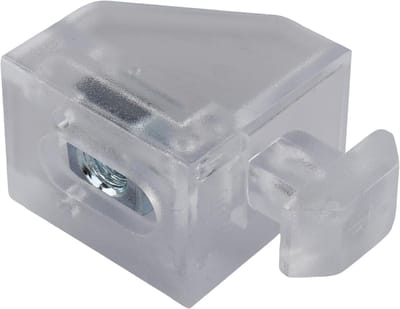 Bevestigingsblok Kunststof - Montageblok Type B - Systeembevestiging - Corrosiebestendig Materiaal - 25mm Rastermaat - Glashelder