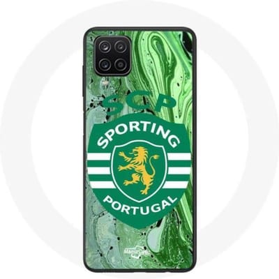 Coque - Maniacase - Samsung Galaxy A12 - Souple - Noir - Sporting Portugal noir