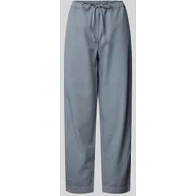 Relaxed fit linnen broek met tunnelkoord