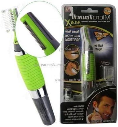Persoonlijke Trimmer - Gezichtshaar Verwijderaar - Netjes Verzorgen - Ingebouwd LED Licht - 14.2 cm - Zwart