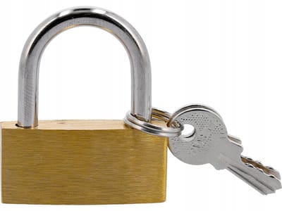 Massief hangslot 40mm met 3 sleutels - Duurzaam Beveiliging