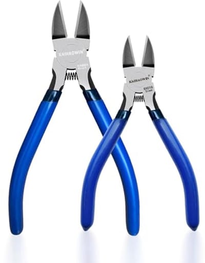 Draadknippers 15 cm set - Ultra scherpe veerbelaste snijtang voor sieraden maken - 2 stuks