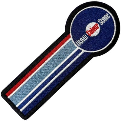 Ocean Colour Scene - Circle Logo & Stripes Patch - Blauw/Multicolours