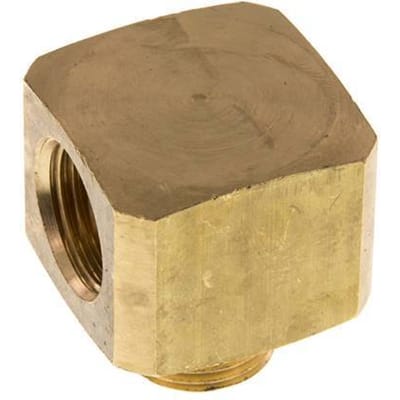90° L-Koppeling G1/2'' Buitendraad X Binnendraad Messing 16bar