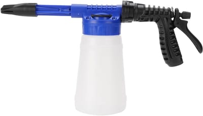 Autowasschuimsproeier - Schuimmondstuk Tuinslang - Voertuigen Reinigen - Bediening met één knop - 10.5 x 22 cm - Zwart