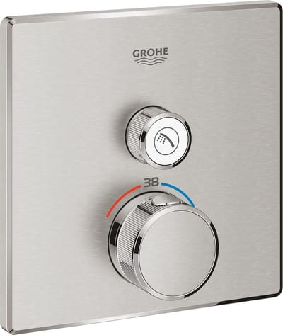 GROHE Grohtherm SmartControl Douchethermostaat - Opbouwdeel - Roestvrijstalen look - 29123DC0