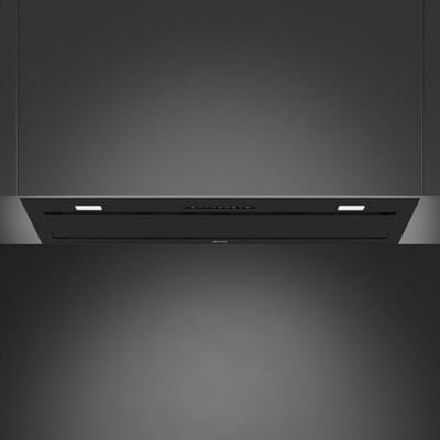 SMEG Inbouwafzuigkap Afzuigkap, Inbouwafzuigkap, Universeel, Matt Black, 90 cm, A