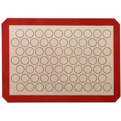 Siliconen Bakmat Cirkelpatroon Anti-aanbak Multifunctioneel Koekjes Bakplaat voor Keuken white