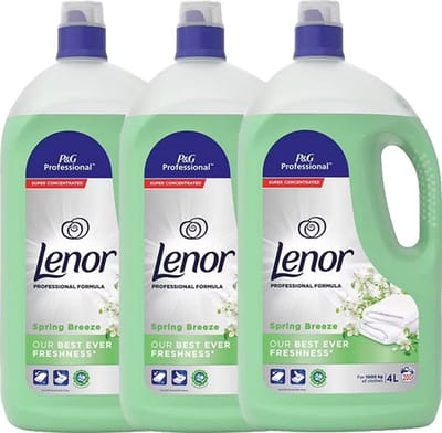 Lenor - Spring Breeze - Wasverzachter - 3x200 Wasbeurten - 3x4 Liter - Grootverpakking - Wassen