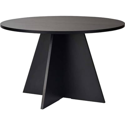Asir - Eettafel - Hout Zwart - 120 x 120 x 75 cm