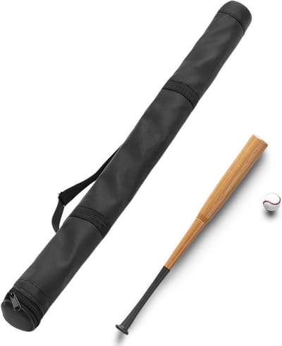 Baseball Houten Cover - Slaghout Beschermer - Sport Training - Krasbestendig Materiaal - Tot 79 cm - Zwart