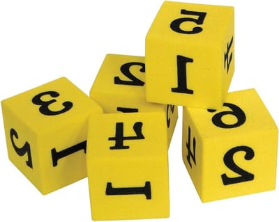 Gegoten Schuim Dobbelstenen - Genummerde Kubussen - Educatieve Spelletjes - Inclusief Onderwijstips - 20 Stuks - Meerkleurig