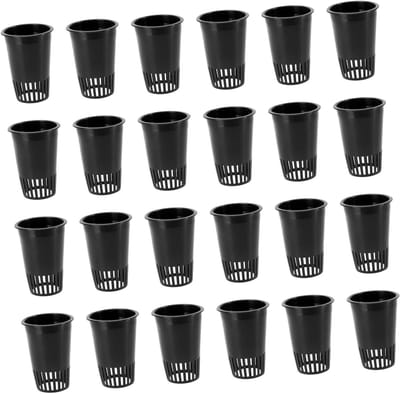 Plantenkweekpotjes - Netpotjes - Hydrocultuur Tuin - Gezonde Wortelgroei - 30 Stuks - Zwart
