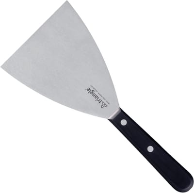 Triangle Bakspatel Extra Breed – 10 cm Lemmet – RVS – Zwart Handvat