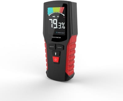 EXCITAT Vochtmeter - Wandvochtigheidsmeter - Draagbaar - 4 standen - Geschikt voor muren, metselwerk, hardhout, zachthout