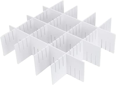 Ladeverdelers Organizer - Opbergbakjes - Lades Ordenen - Op Maat Te Snijden - 5 Stuks - Wit