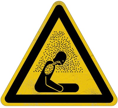Verstikkingsgevaar waarschuwingsbord - W041 | Sign Again materiaal | 30 cm