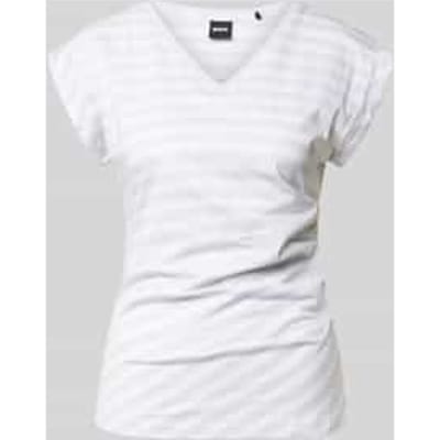 Slim fit T-shirt van 100% katoen model 'EVKA'
