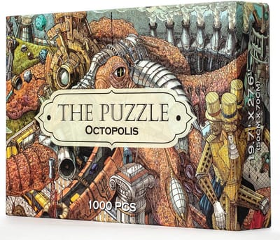 Legpuzzel Octopus - Volwassen Puzzel - Ontspanning Thuis - 1000 Stukjes - 3556 x 2413 x 61 cm - Meerkleurig