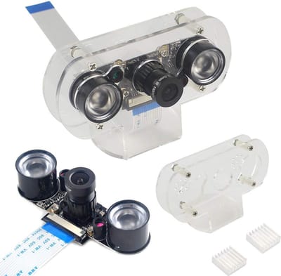 5MP Webcam met Nachtzicht en Instelbare Focus voor Raspberry Pi 1080p