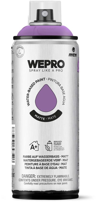 Spuitbus Violet Revolution Mat MTN WEPRO WATER-BASED PAINT 400ML