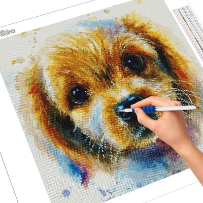 5D DIY diamant borduurwerk hond strass kunst volledige vierkante diamanten schilderij dieren kruissteek mozaïek woondecoratie Full Square 30x30CM