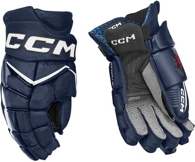 CCM - Jetspeed Ft8 Pro Ijshockeyhandschoenen - Senior - Navy/wit - 13