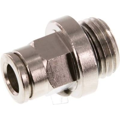 6mm x G1/4'' Messing Insteekfitting Buitendraad NBR [2 Stuks]
