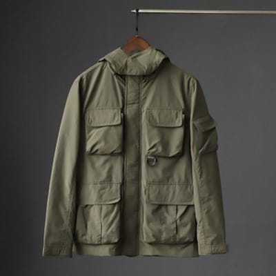 Heren Lente en Herfst Outdoor Jas Heren Winddicht en Waterdicht Multi-zak Functionele Werkkleding Jas Tide 2XL gray
