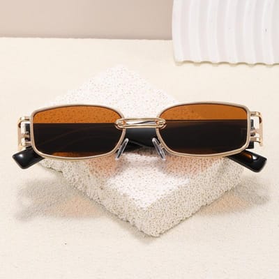 Trendy Rechthoekige Zonnebril UV400 Bescherming voor Dames Heren Mode Zonnebrillen Reizen Rijden