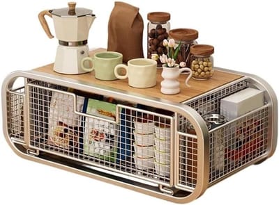 Tafelblad Opbergdoos - Lade Organizer - Keuken Ordenen - Meerlaagse Structuur - 49 x 25 x 18 cm - Transparant