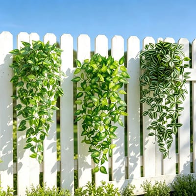 Hangplanten, 100 cm, kunstplant, hangende klimop, kunstmatige planten zoals echt, kunstklimop, klimop, klimop, klimop, balkonplanten, decoratieve klimop voor binnen en