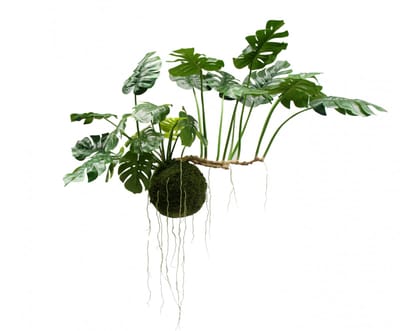 Silk-ka kunstplant- hangplant- Monstera- groen - groot- hangkunstplant