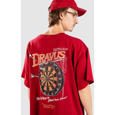 Dravus Darts Club Boxy T-Shirt rood