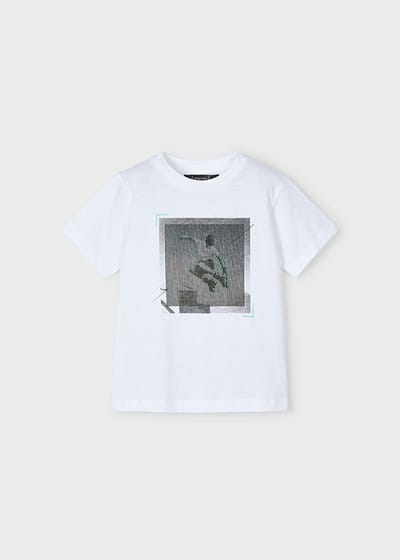 MAYORAL - T-shirt - Maat 92 - Jongens - wit -