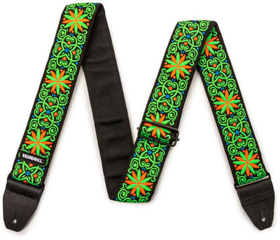 Dunlop JH26 Jimi Hendrix Blacklight Fillmore Green - Gitaarband