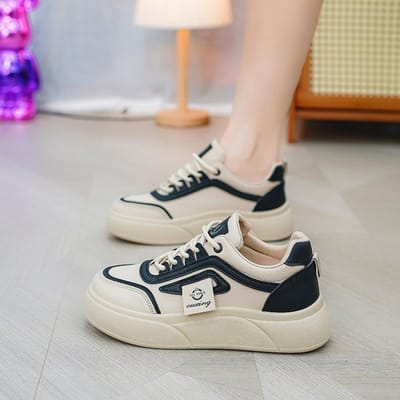 Witte Schoentjes Dames Veelzijdig Lente Nieuwe Student Board Schoenen Zachte Zool Antislip Sport Casual Schoenen Platte Schoenen 40
