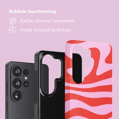 Selencia Hoesje - Geschikt voor Samsung Galaxy S26 Ultra - Backcover - Dream Swirl Pink