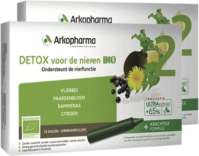 Arkopharma | Arkofluids BIO Detox Nieren | 10 Ampullen 15ml | 2 stuks | 10 ampullen x 15ml