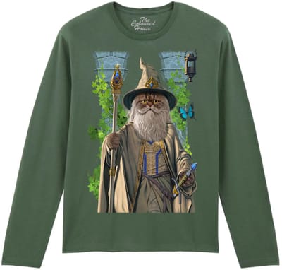 Lord of the Rings parody Catdalf The White The Coloured House Longsleeve T-shirt XXL